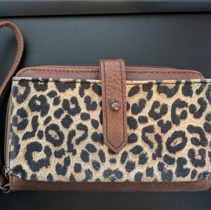 Maurices animal print wristlet